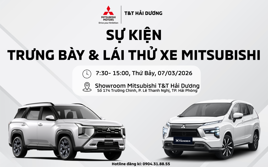 SỰ KIỆN TRƯNG BÀY & LÁI THỬ XE MITSUBISHI
