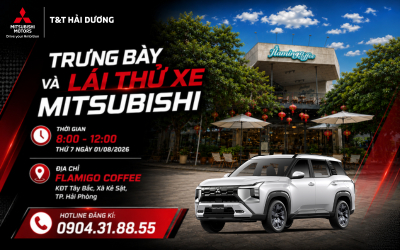 🚗 TRƯNG BÀY & LÁI THỬ XE MITSUBISHI – CẦM LÁI THỰC TẾ, CHỌN XE ƯNG Ý!